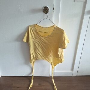 Chic Yellow Crop Top for Women